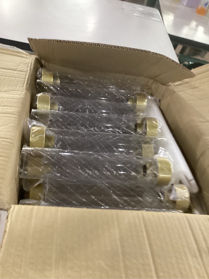 Condition photo showing As Is for 35in 6 set gold candelabra candle centerpieces for tables candlesticks holder wedding centerpieces table decorations fit 0.9" led candle 34.65 in gold 6
