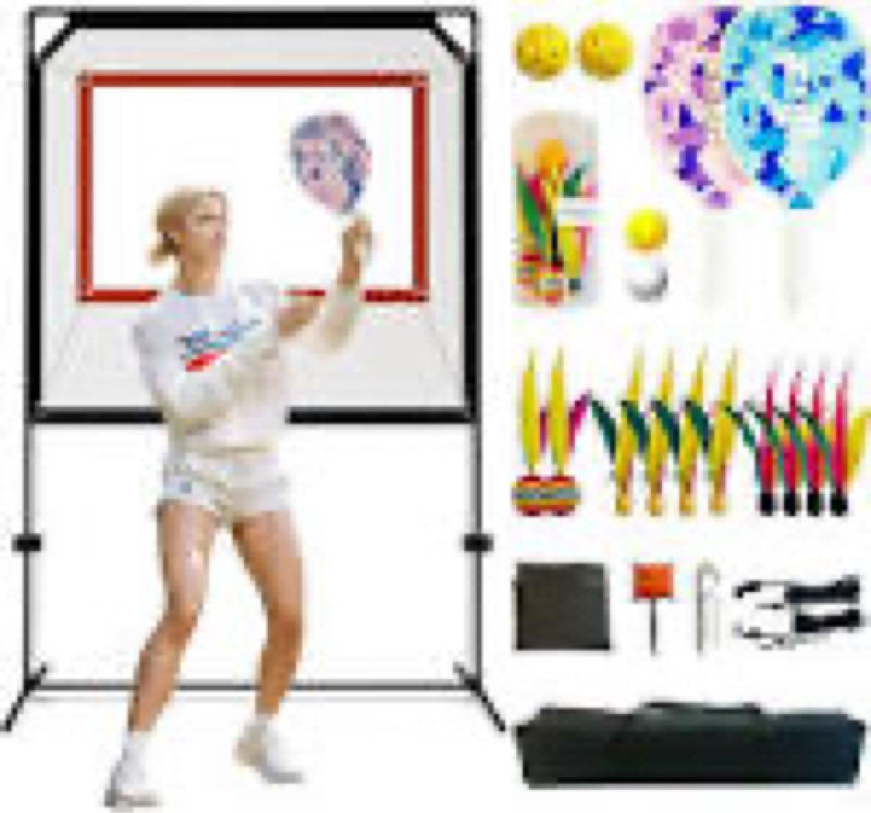 Yaofafa Paddle Game with Net - All-in-One Outdoor & Indoor Sports Set with Professional Badminton Ne