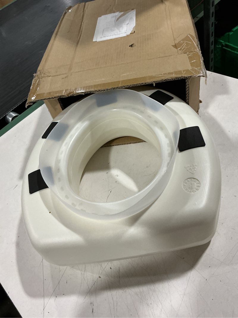 Condition photo showing As Is for drive medical 2-in-1 toilet seat with removable arms and healthsmart toilet seat riser for standard toilets