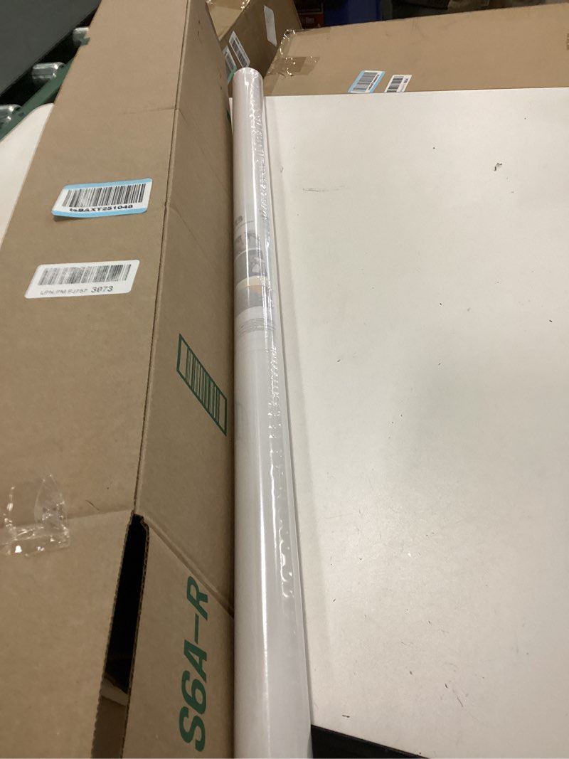 Condition photo showing New/Like New for DOWELL Window Privacy Film, Frosted Glass Window Film, Static Cling Non-Adhesive Glass Clings, Sun Blocking Opaque Door Coverings, Reusable Door Sticker for Bathroom Home Office, White, 35.4" x 118" 35.4" x 118" White