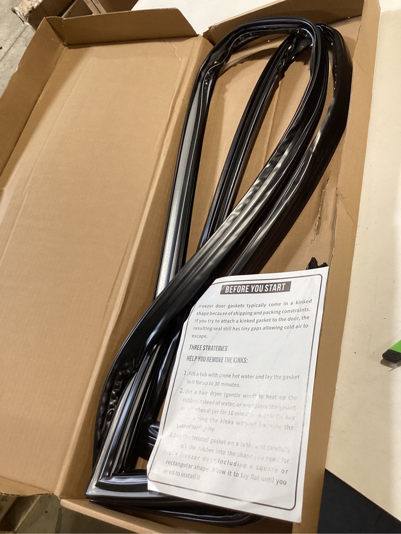 Condition photo showing As Is for wr24x20455 freezer door gasket replacement for wr24x10259 wr24x10158 wr24x10072 wr24x25780 3032874 ap5796164 ps8758486 eap8758486 fit for ge