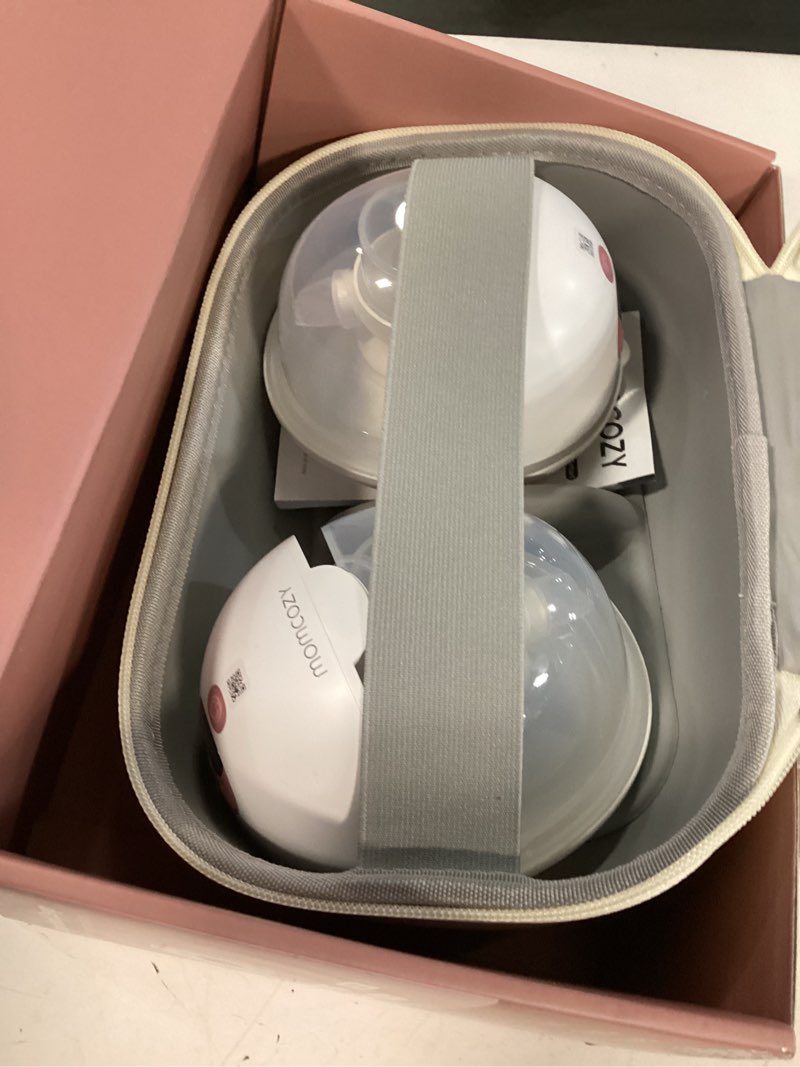 Condition photo showing Good Condition for momcozy m5 smart app controlled wearable breast pump, hands-free wireless electric pump, 3 modes 9 suction levels, bpa-free, portable lightweight, 24mm flange, 2-pack cozy red m5-r2