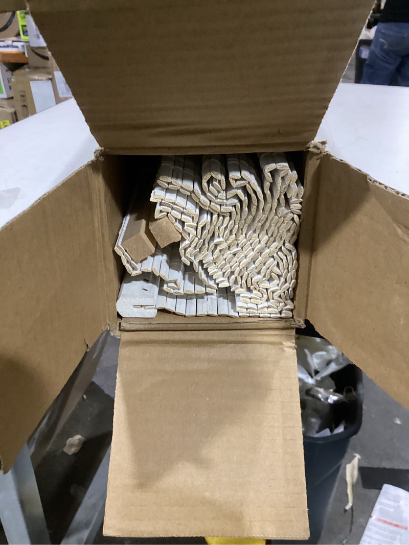 Condition photo showing Good Condition for LazBlinds Cordless Bamboo Roman Shades, Light Filtering Window Treatment, Roll Up Bamboo Blinds for Windows, 34'' W x 60'' H Light Filtering - Ceylon Vintage White 34'' W x 60'' H