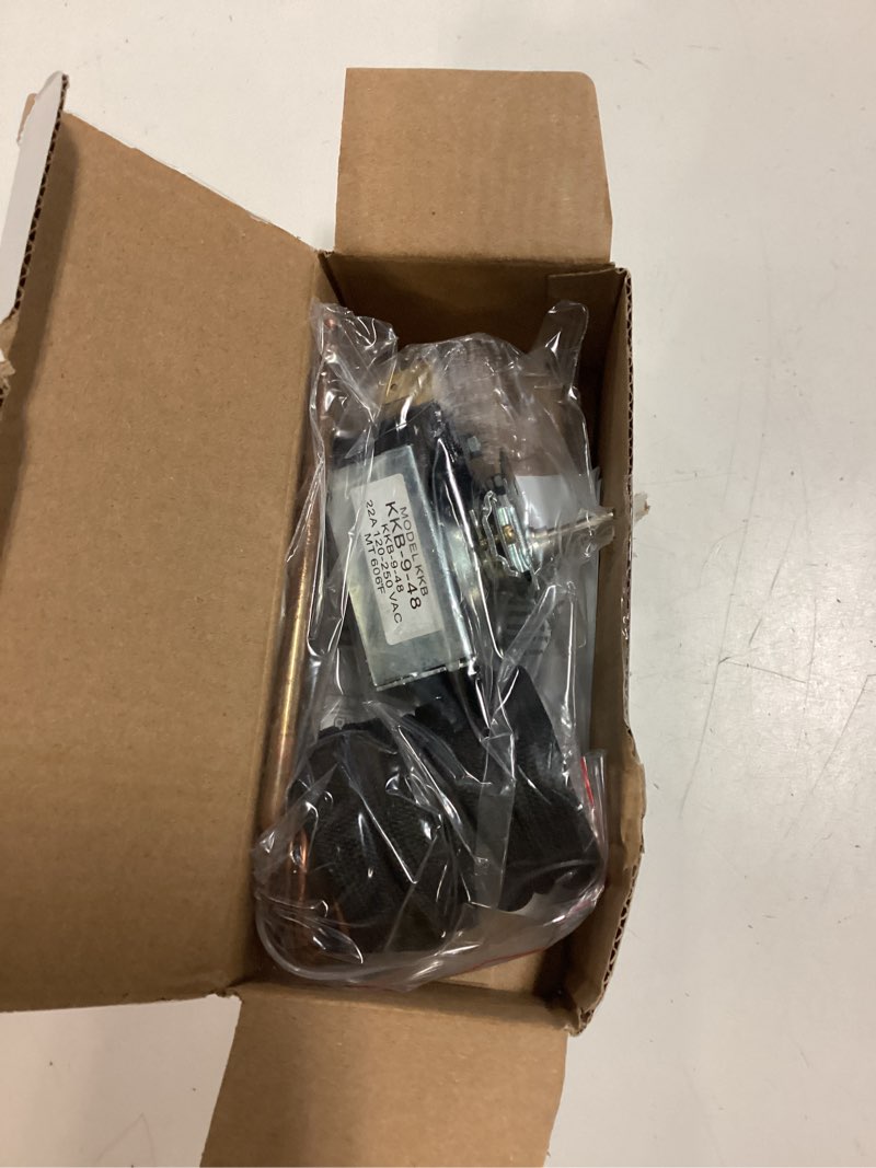 Condition photo showing As Is for pb010036 thermostat bake/broil part kkb-9-48, for awoco, viking range stove oven, replace for viking thermostat fryer bake broil part (max temp 606?, 22a 120-250 vac)