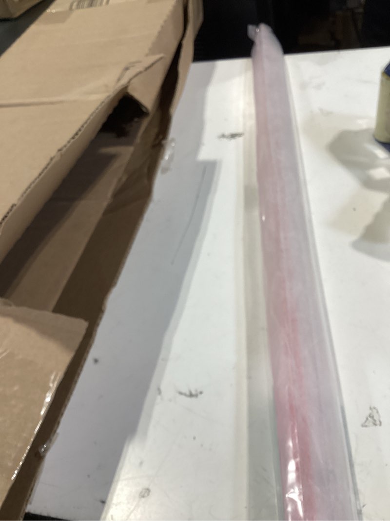 Condition photo showing Good Condition for shower door bottom seal, 2 pcs 3/8" x 36" shower door sweep for 3/8 inch glass, frameless glass shower door seal strip, stop shower leaks and create a water barrier for 3/8" glass-2pcs