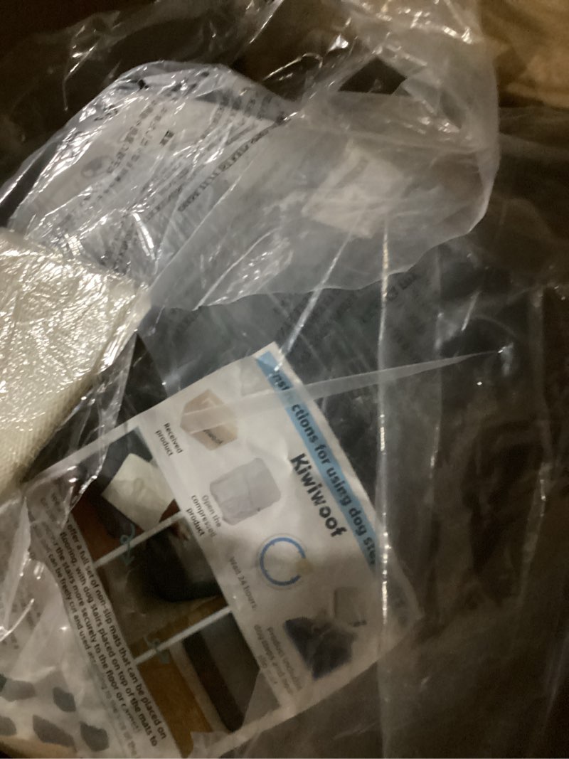 Condition photo showing New/Like New for 7 Step Pet Stairs Ramp for High Beds Sofas 22-42 Inch, Non-Slip Dog Stairs for Small Old Medium Large XL Dogs Cats, Sturdy 75 Pounds 33D Foam Balanced 6-Tier Ladder with Machine Washable Cover