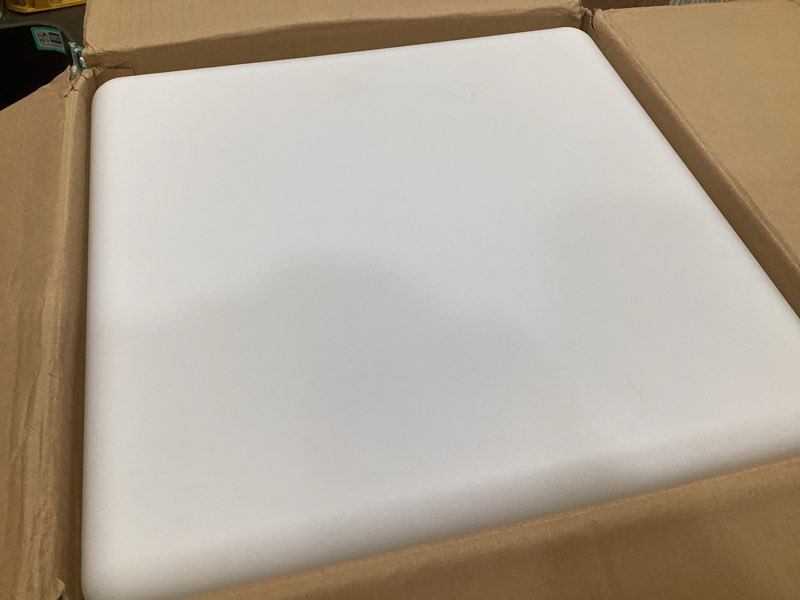 Condition photo showing As Is for mr.go 16-inch rechargeable led cube chair light, 16 rgb colors glow cube seat w/remote, waterproof led cube table, color changing cubes floor lamp, home bedroom patio party decorative lighting cube 16-inch