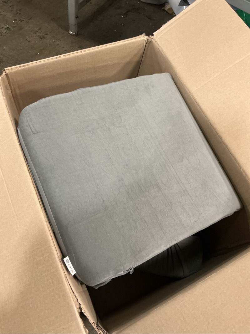 Condition photo showing As Is for ENITYA Reading Pillow with Arms for Bed Support, 21" Large Back Support Pillow for Sitting up, Wedge Pillow for Reclining, Watching TV, Reading, Gaming, Resting in Bed, Couch or Floor, Grey Grey Large(Above 5'10")