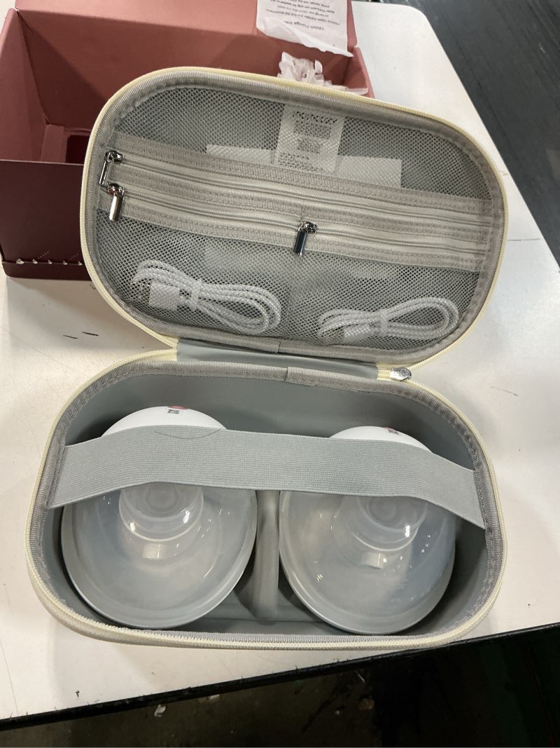 Condition photo showing Good Condition for momcozy m5 smart app controlled wearable breast pump, hands-free wireless electric pump, 3 modes 9 suction levels, bpa-free, portable lightweight, 24mm flange, 2-pack cozy red