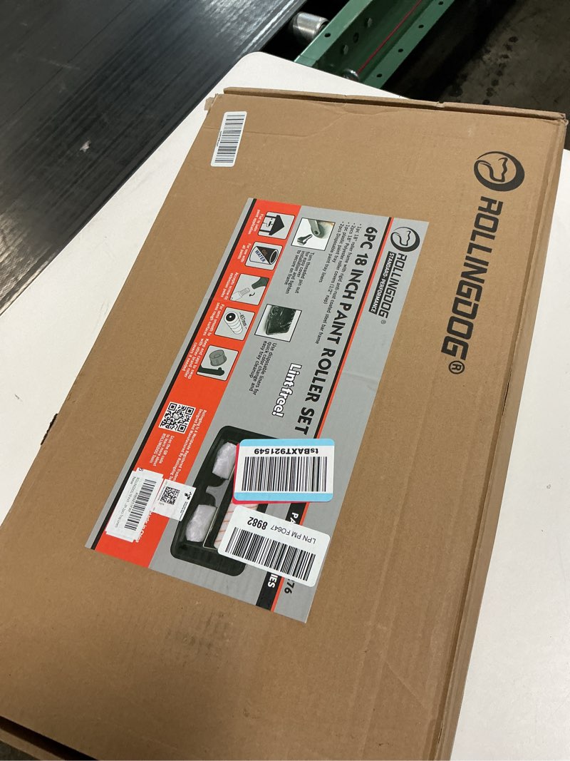 Condition photo showing New/Like New for rollingdog 18 inch paint roller - 18" paint roller kit,paint tray kit with 2pcs tray liners