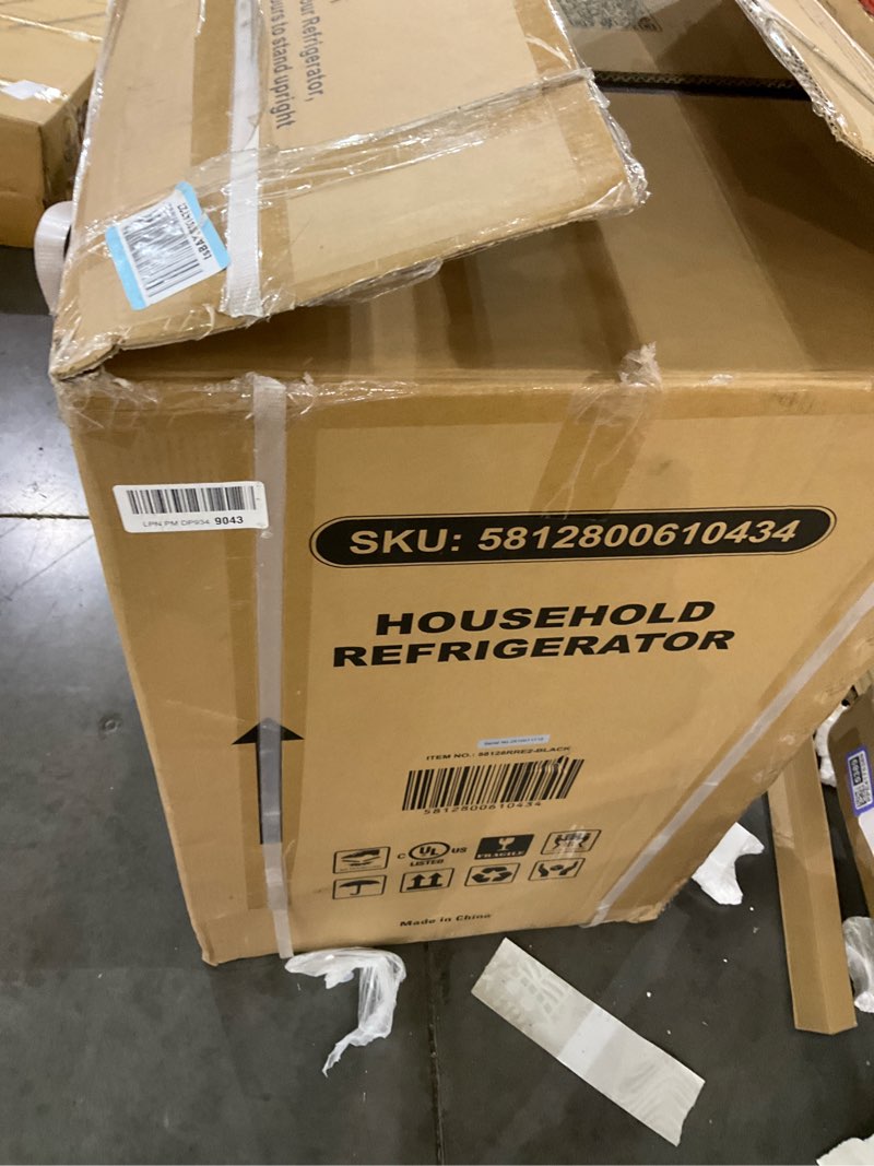 Condition photo showing As Is for household refrigerator