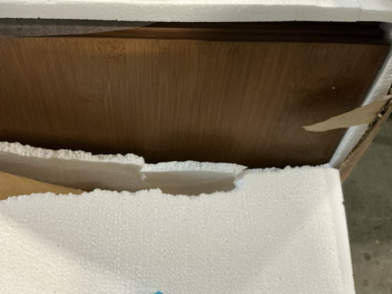 Condition photo showing New/Like New for Wire Shelf Covers, Bamboo Wire Rack Covers for Pantry, Closet (5pcs, 36" W x 16" D) 36"W x 16"D 5