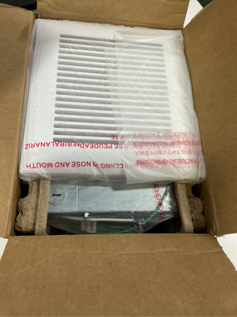 Condition photo showing Good Condition for tech drive very quiet 80 cfm, 1.5 sone no attic access needed installation bathroom ventilation and exhaust fan with humidity sensor 80cfm with humidity sensor