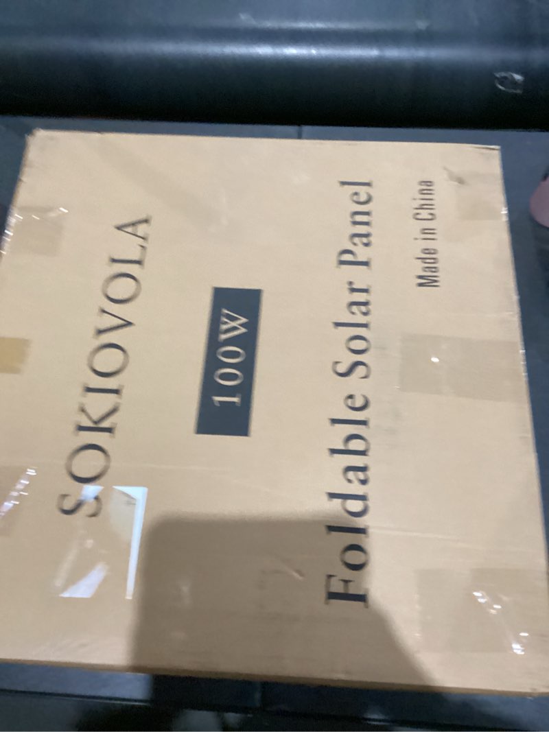 Condition photo showing New/Like New for 100W Portable Solar Panel for Power Station,ETFE Portable Foldable Solar Charger NextGen 25% High Conversion IP68 Waterproof Solar Panel for Camping Outdoor RV Blackout BLUE-100W