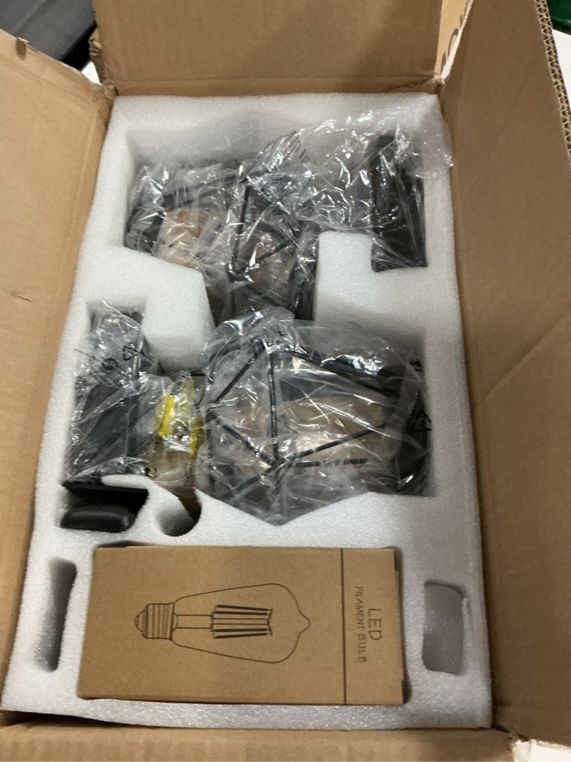 Condition photo showing Good Condition for battery operated sconces set of 2 for bathroom, dimmable wall sconces with remote control, black led wireless wall lights for living room, hallway, bedroom(2 pack) black,cagea
