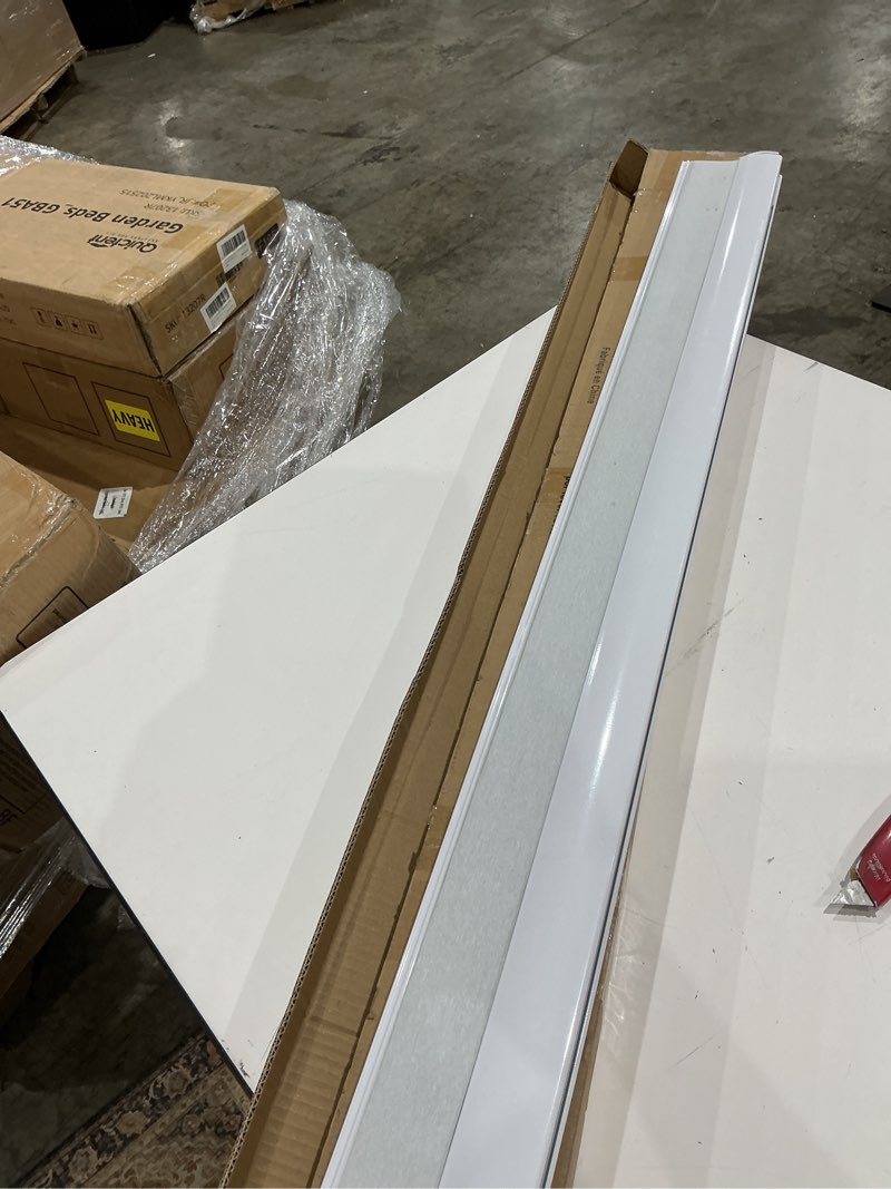 Condition photo showing As Is for seeye no drill cordless cellular shades, blackout honeycomb blinds for indoor window,thermal insulated noise reduction, easy install for bedroom, living room, office, white (43" w x 64" h) white-blackout 43"w x 64"h