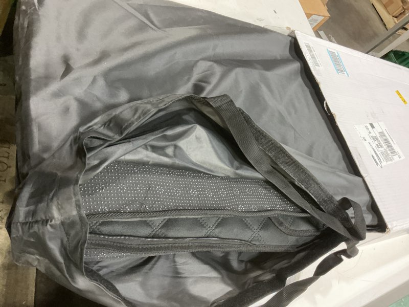Condition photo showing Good Condition for reevaa 2.0 hard bottom back seat extender for heavy-duty dogs, dog car seat cover with cushion sponge, waterproof dog hammock with mesh window for car, universal fits for crew cab truck/suv, xl, black black xl- full-size trucks, suvs
