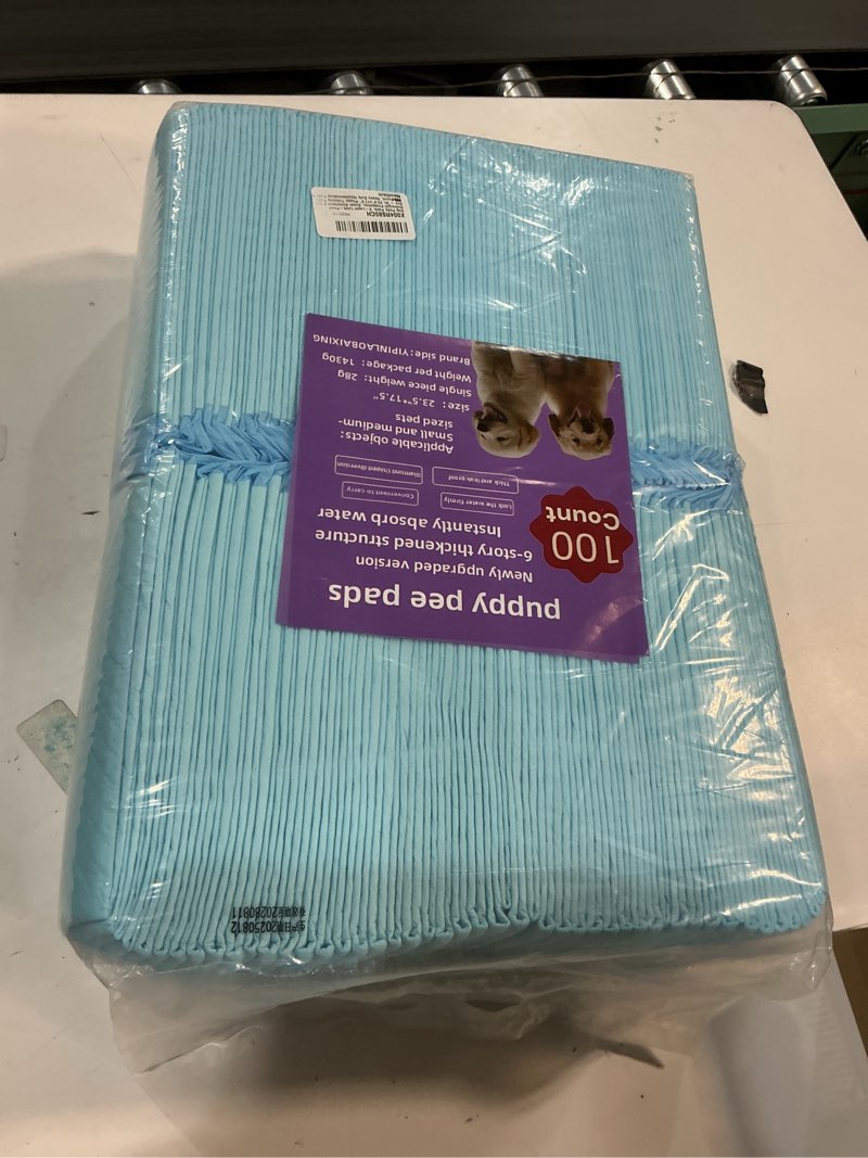Condition photo showing New/Like New for dog pee pad - Medium (23.5" x 17.5") | 6-Layer Leak-Resistant Design | High-Capacity Absorbent Core & Quick-Dry Surface (Medium, Count, 100)