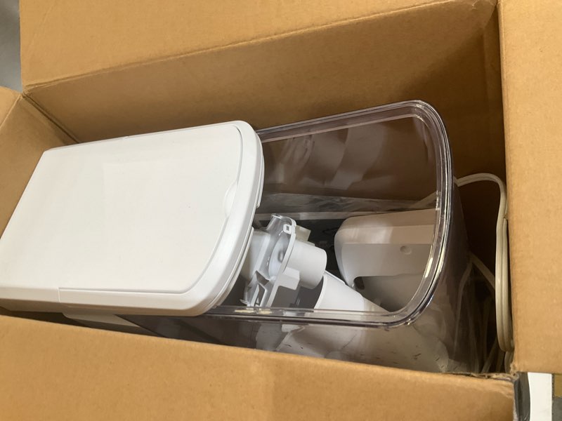 Condition photo showing As Is for vornado mistic 8 whole room ultrasonic humidifier, top-fill, aromatherapy, 2-gallon tank, 3-gallon output, warm or cool mist humidifier, automatic humidity control, included scent pads