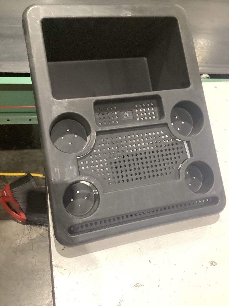 Condition photo showing As Is for hot tub towel holder, snack tray, phione and tablet stand