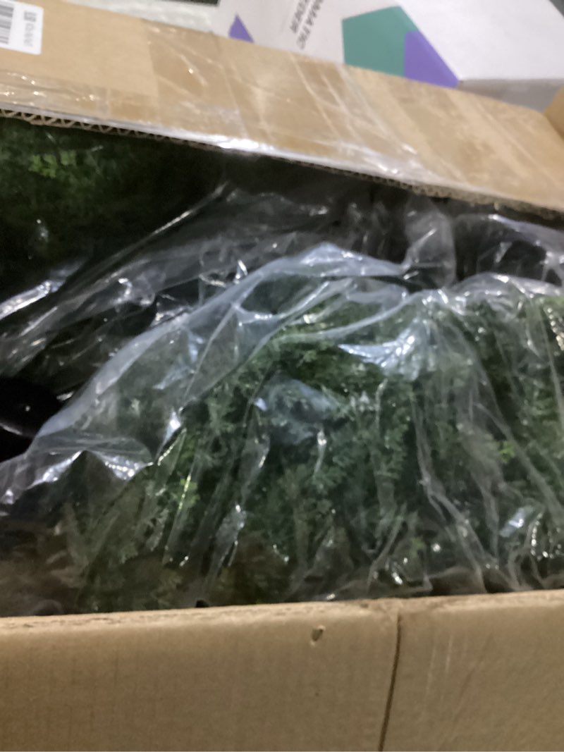 Condition photo showing Good Condition for Artificial Cedar Topiary Ball Tree 23" with Ground Spike, Set of 2 Artificial Boxwood Bushes for Faux Shrubs, Fake Evergreen Faux Plant for Indoor Outdoor Porch Garden- UV Resistant – Fade-Proof