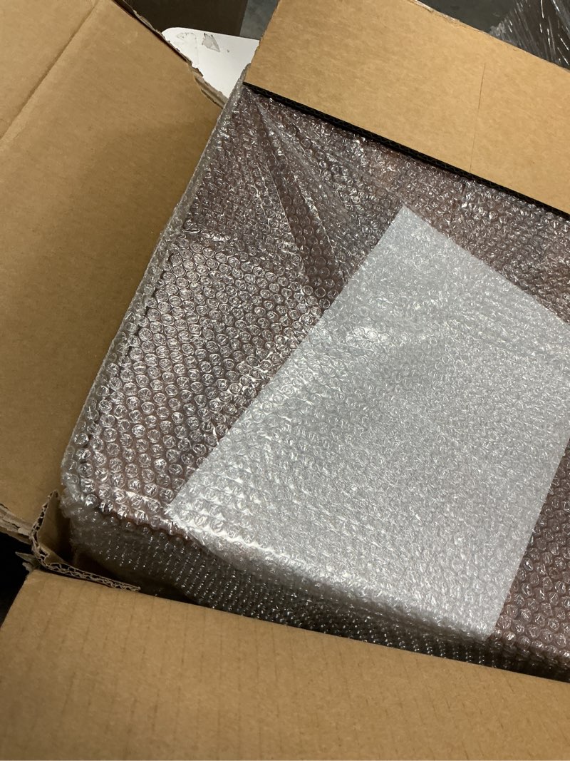 Condition photo showing Good Condition for 3 Tier Metal Rolling Utility Cart Organizer with Walnut Table Top, Stable and Sturdy Rolling Storage Carts with 2 Lockable Wheels for Kitchen?Bathroom?Snacks?Coffee?Craft?Makeup?Baby Essentials Black