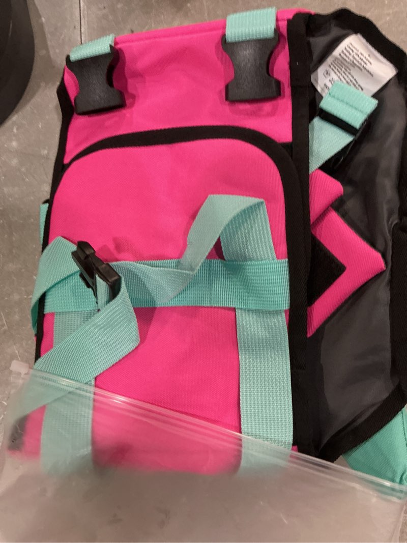 Condition photo showing Good Condition for malier dog life jacket, ripstop dog life vest with high buoyancy for swimming boating, high visibility shark puppy lifesaver for small medium large dogs (large) pink & green large
