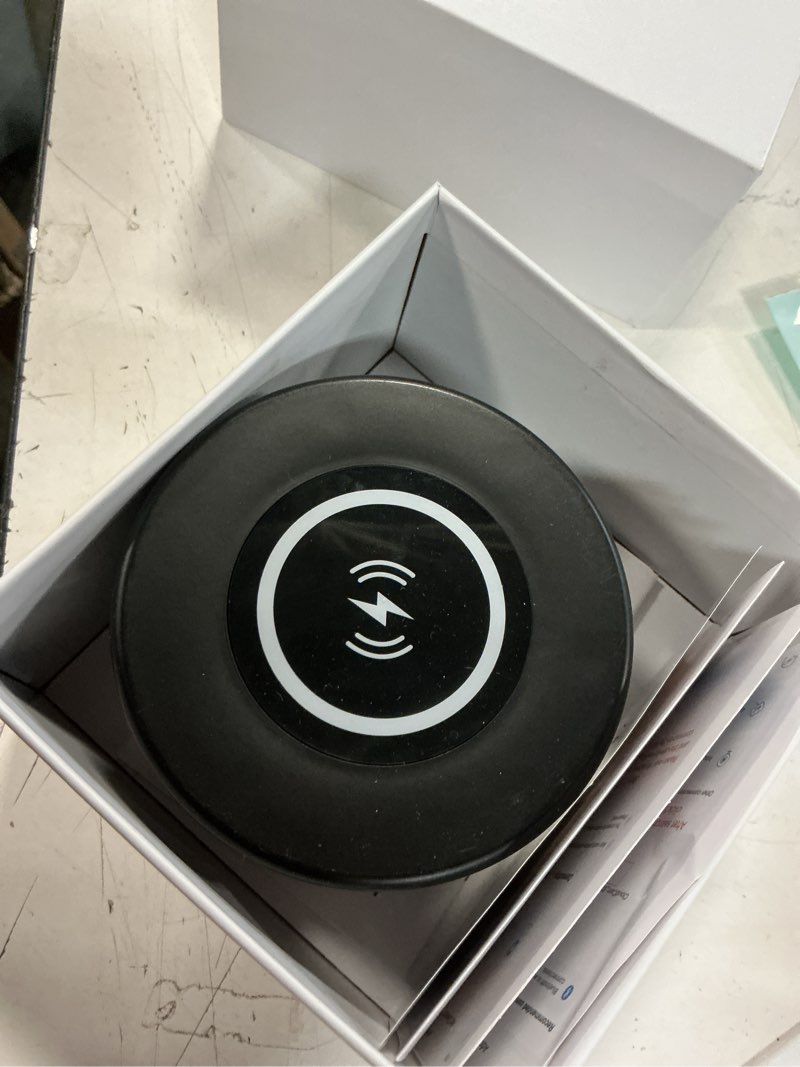 Condition photo showing Good Condition for Indoor Camera with Clock and Wireless Charging, 1080P WiFi Cameras for Home, Security Camera with Motion Detection, Night Vision, Local & Cloud Storage,with APP (Classic)