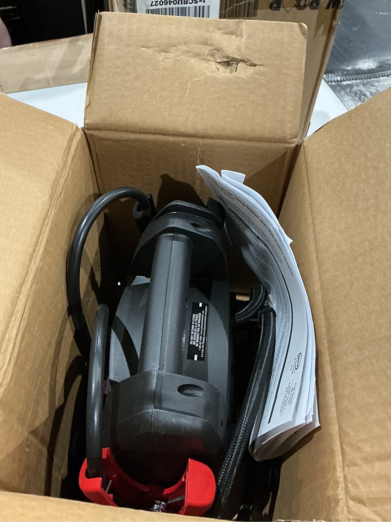 Condition photo showing As Is for schumacher electric lithium jump starter and portable power station sl1562, 4-in-1, 1200 amp, 150-psi air compressor, 12v - works on cars, trucks, motorcycles, marine batteries, suvs, atvs, and more