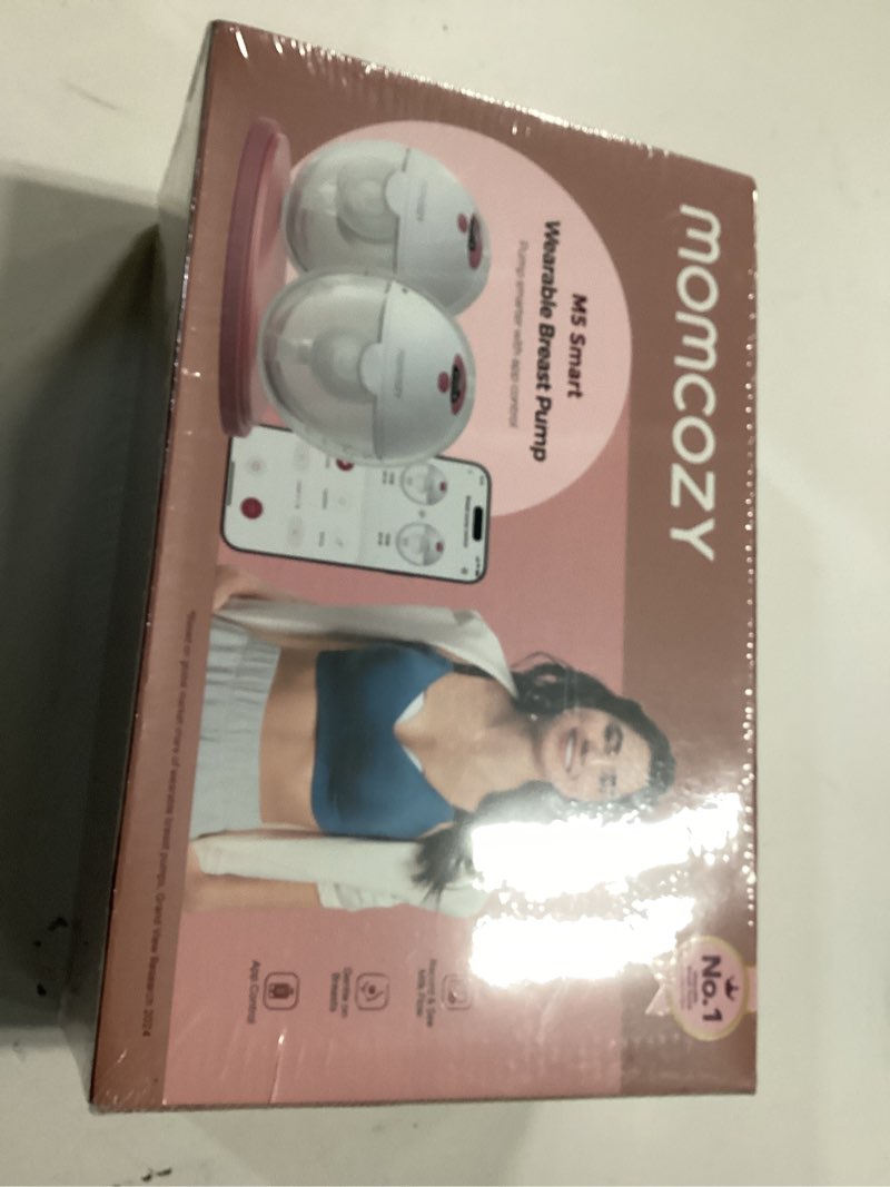 Condition photo showing New/Like New for Momcozy M5 Smart APP Controlled Wearable Breast Pump, Hands-Free Wireless Electric Pump, 3 Modes 9 Suction Levels, BPA-Free, Portable Lightweight, 24mm Flange, 2-Pack Cozy Red 2 Count-APP Cozy Red