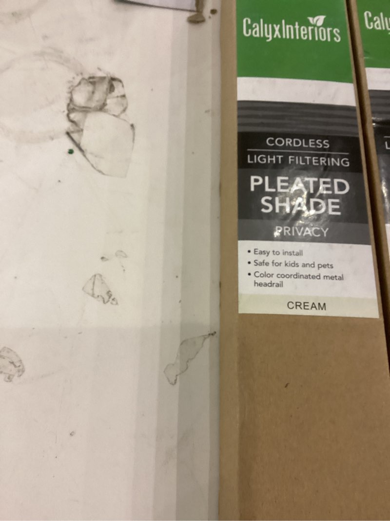 Cordless pleated shade