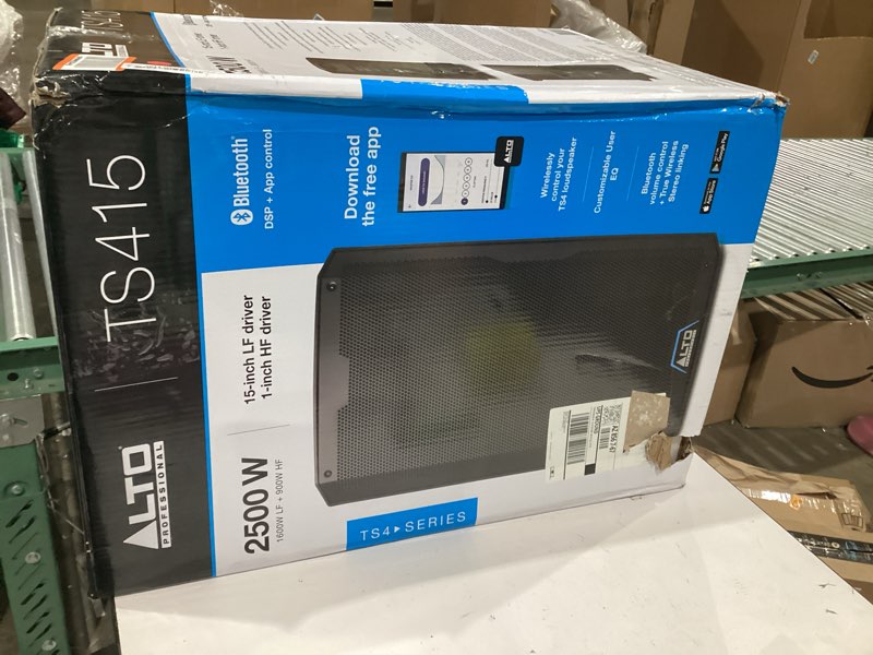 Condition photo showing Good Condition for ALTO TX412 700W 12" Powered PA Speaker with TWS Bluetooth, 2-Channel Mixer, for Outdoor DJ or Band Performances, Rehersals, Venues or Events PA Speaker 12" PA Speaker