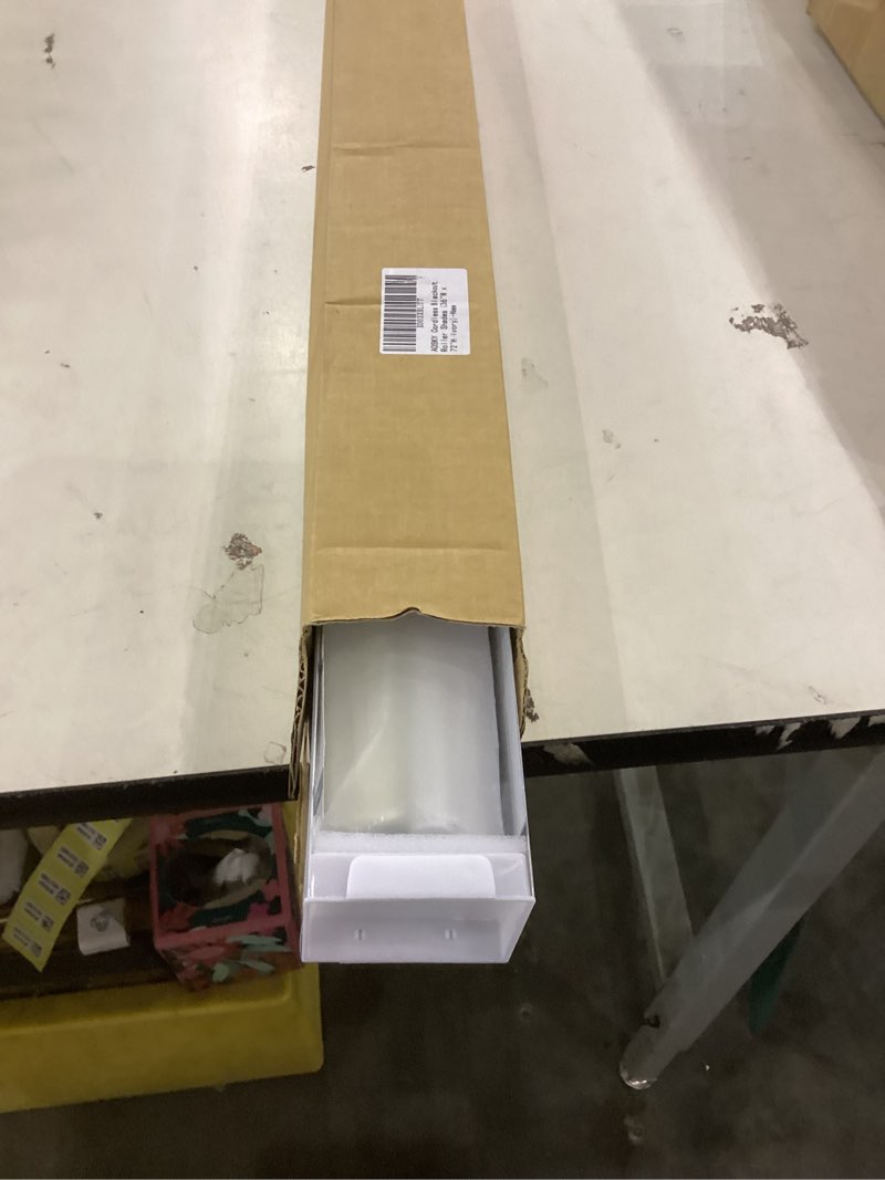 Condition photo showing New/Like New for AOSKY Cordless Roller Shades Blackout Blinds for Windows Room Darkening Rolled Up Shades with Spring System, UV Protection Window Shades Door Blinds for Home and Office (36" W x 72" H, Ivory) 36"W x 72"H Ivory