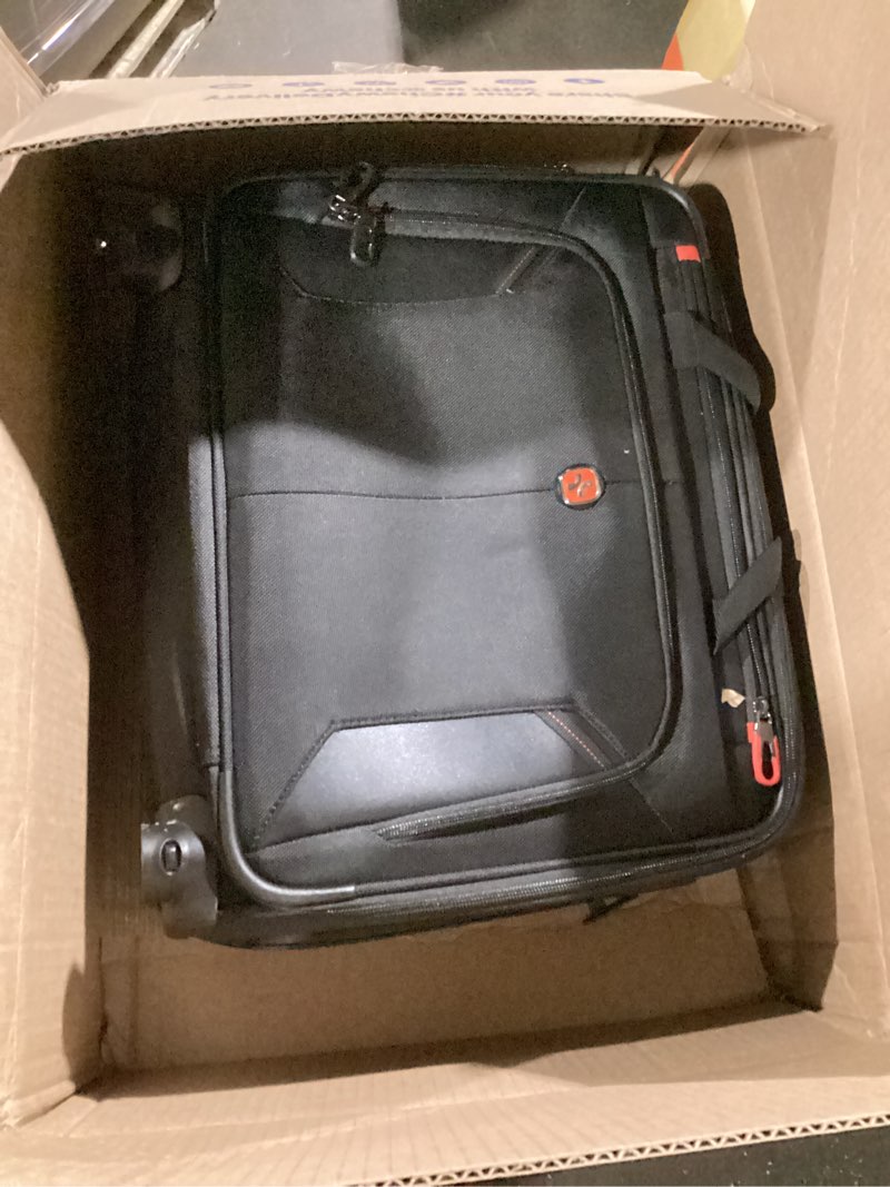 Condition photo showing Good Condition for star cloud rigid frame roling laptop bag on wheels, rolling briefcase with usb & type-c charging port,water resistant rolling computer bag for 17.3 inch laptop, work travel and business