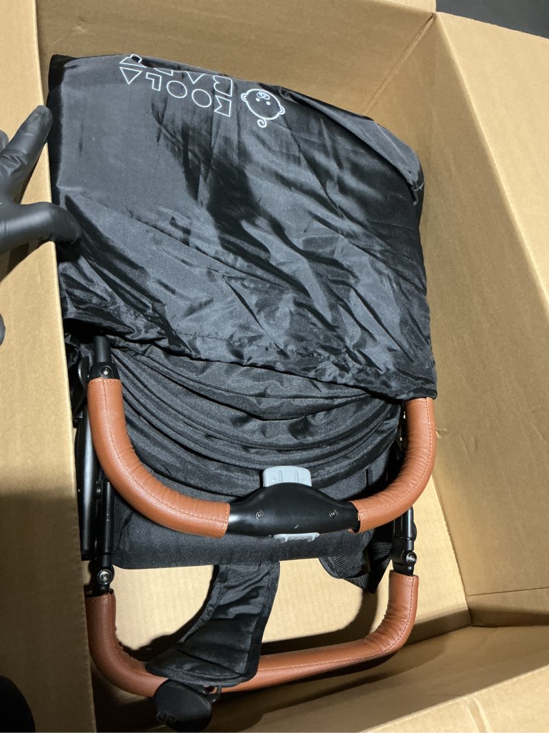 Condition photo showing Good Condition for Lightweight Travel Stroller for Baby & Toddlers - Easy Fold & Compact Stroller for Airplane with Canopy, Storage Basket, Multi-Position Recline & Convenient One-Hand Fold, Travel Bag Included (Black)