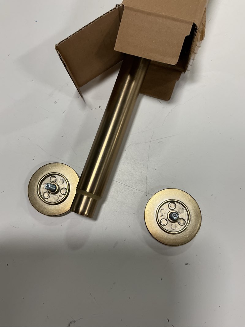 Condition photo showing New/Like New for Ivilon Tension Curtain Rod - Spring Tension Rod for Windows or Shower, 24 to 36 Inch. Warm Gold