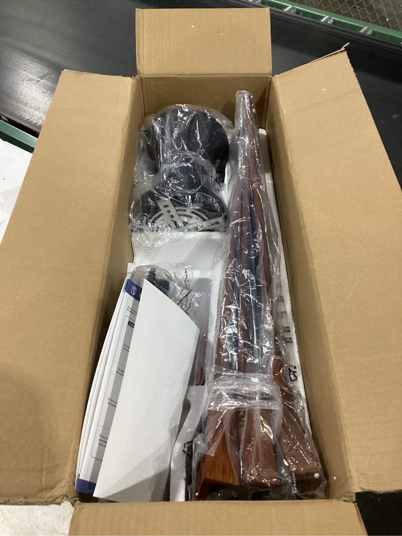 Condition photo showing As Is for Depuley 52-Inch Ceiling Fans with Lights: Walnut 3 Blade Flush Mount Low Profile Ceiling Fan for Bedroom - Dimmable Indoor Outdoor Fan with Remote APP Control Ultra Quiet DC Motor Timer