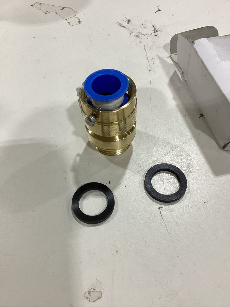 Condition photo showing Good Condition for dreyoo self draining vacuum breaker, replacement for pk1380, anti siphon valve with 4 washers and 1 sealing tape, hose bib backflow preventer for garden outdoor faucet spigot(fine thread) 1 fine thread
