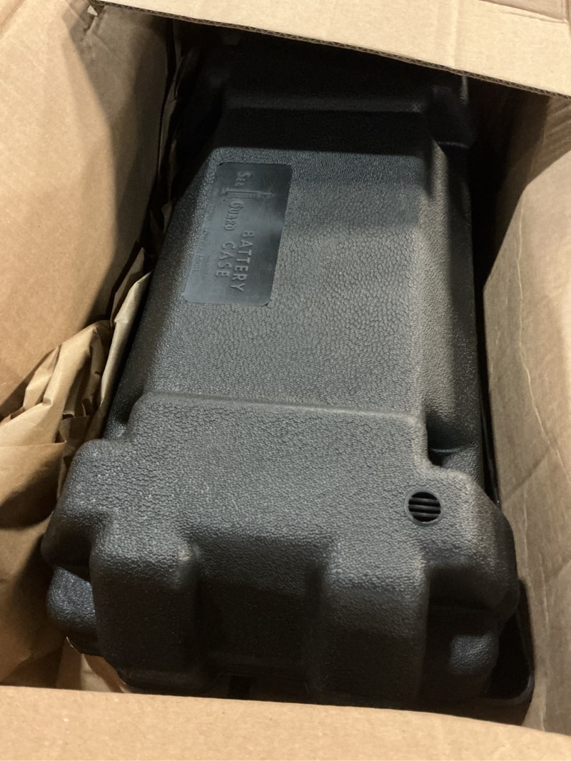 Condition photo showing Good Condition for attwood 9084-1 large vented battery box with mounting strap, fits group 29 and 31 series batteries, black powerguard 29/31 - vented