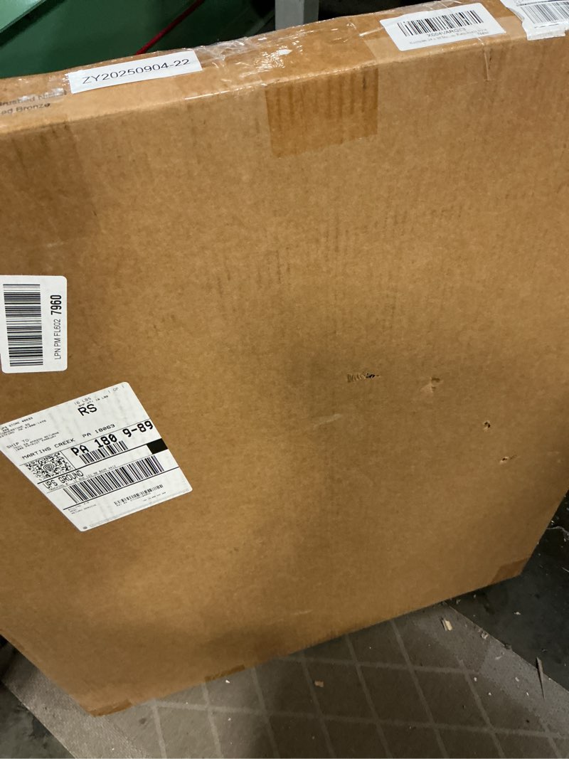 Condition photo showing Good Condition for Keonjinn 24 x 30 Inch Brushed Nickel Bathroom Mirrors for Over Sink, Beveled Rectangle Framed Mirrors for Wall, Farmhouse Bathroom Vanity Mirror, Tempered Glass, Square Corner Brushed Nickel 30"L x 24"W
