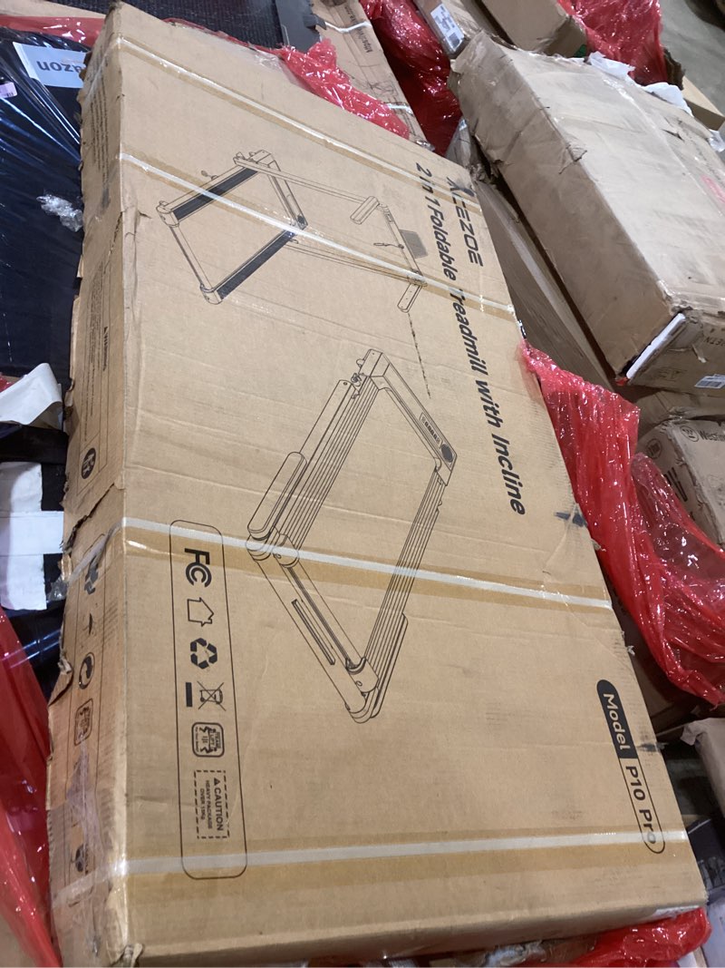 Condition photo showing New/Like New for Foldable Treadmill with 10% Incline, 2.5HP Walking Pad with Handle Bar, 300 lb Capacity Treadmills for Home/Office, Under Desk Treadmill with App & Bluetooth Speaker, 0.6-10MPH treadmill with incline