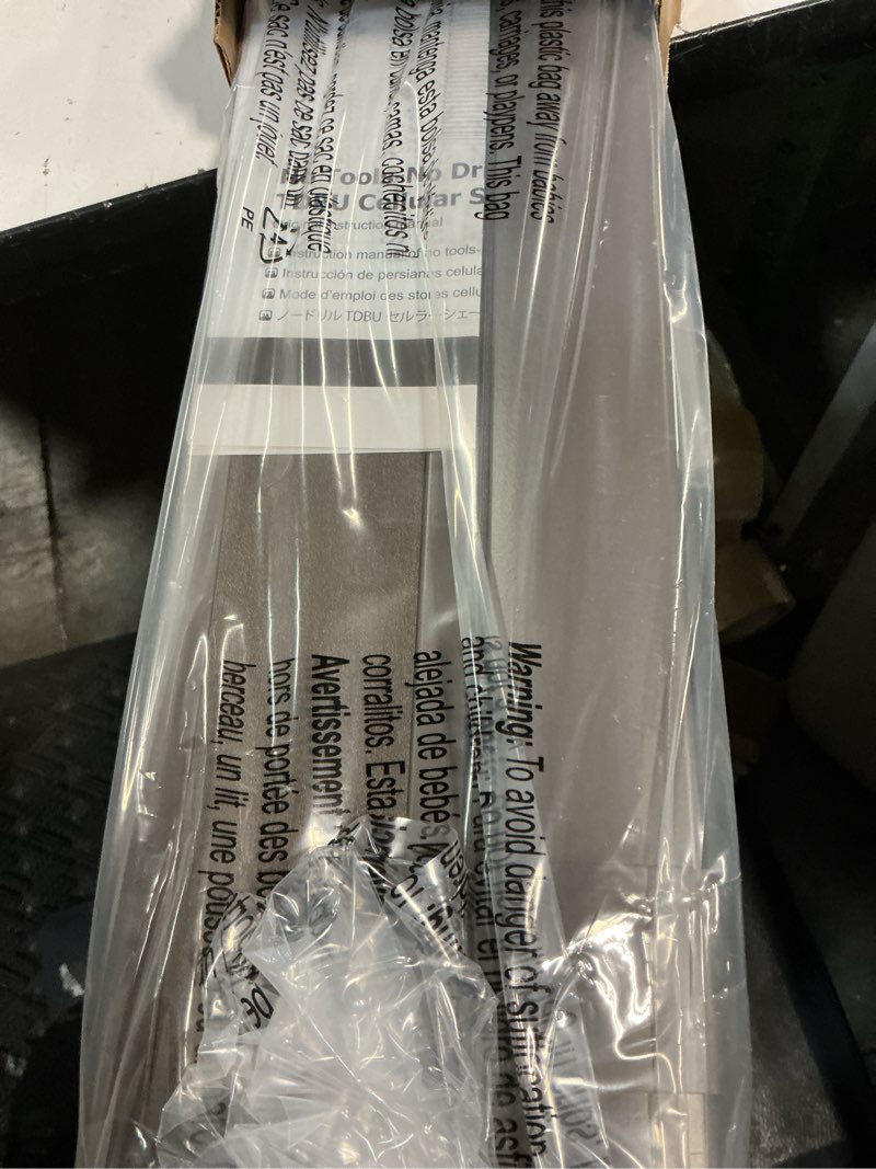 Condition photo showing New/Like New for lazblinds no tools no drill cordless cellular shades, top down bottom up (tdbu) honeycomb shades for home, blackout light blocking thermal insulation blinds for windows, 32" w x 64" h, dark coffee blackout - dark coffee 32" w x 64" h