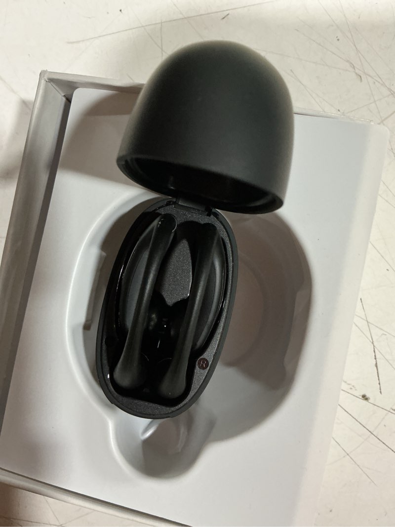 Condition photo showing Good Condition for ai translation earbuds real time with 5 powerful ai assistants, 2025 new ultra-light translator earbuds with 6 modes, 144 languages, voice & video call, ideal for travel, business, learning (black) matte black