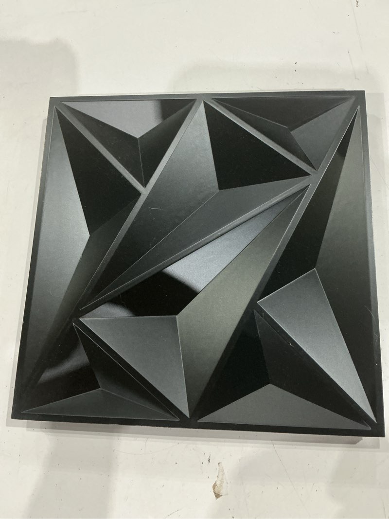Condition photo showing As Is for 3d wall panels, 30 x 30 cm ,pack 10