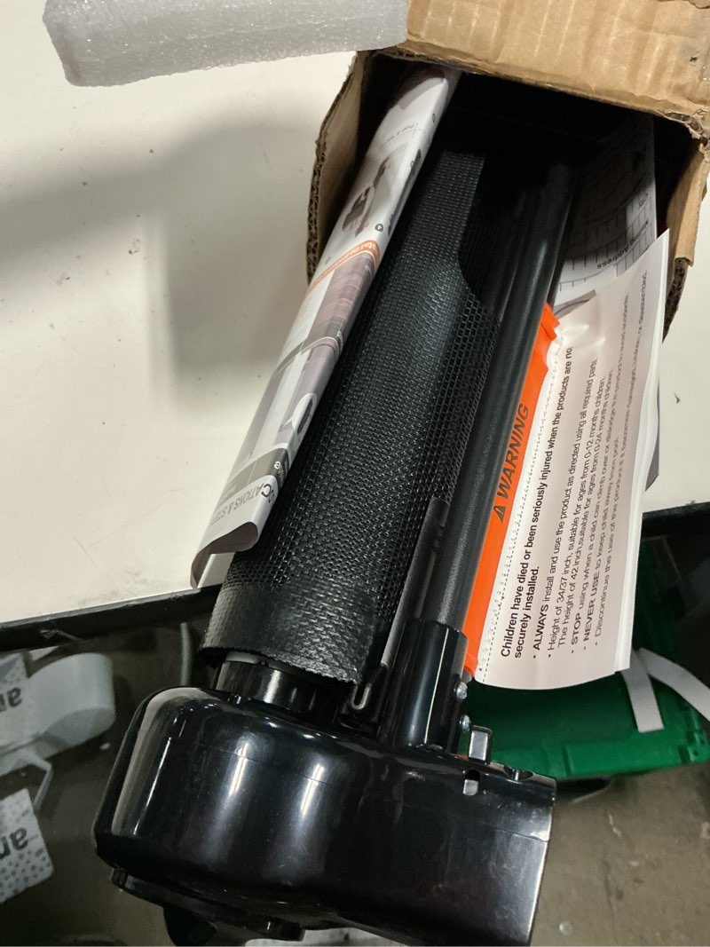 Condition photo showing Good Condition for miumoon 59 inch retractable baby gates 42 inch tall, retractable gate with reinforced strip design to prevent crawling through, 5 ft retractable dog gate for stairs, doorways, hallways, indoor/outdoor