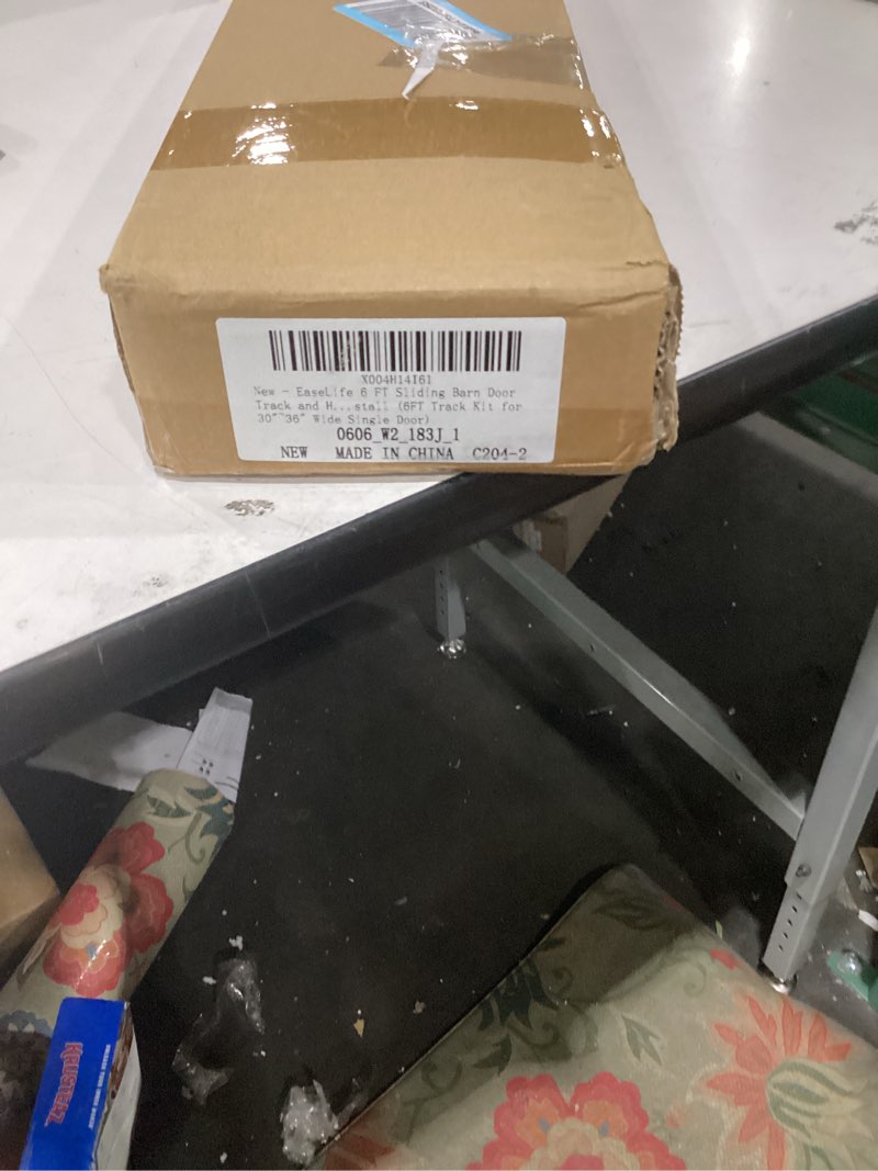 Condition photo showing Good Condition for EaseLife 6 FT Sliding Barn Door Track and Handle Hardware Kit, Straight Pulley,Slide Smoothly Quietl