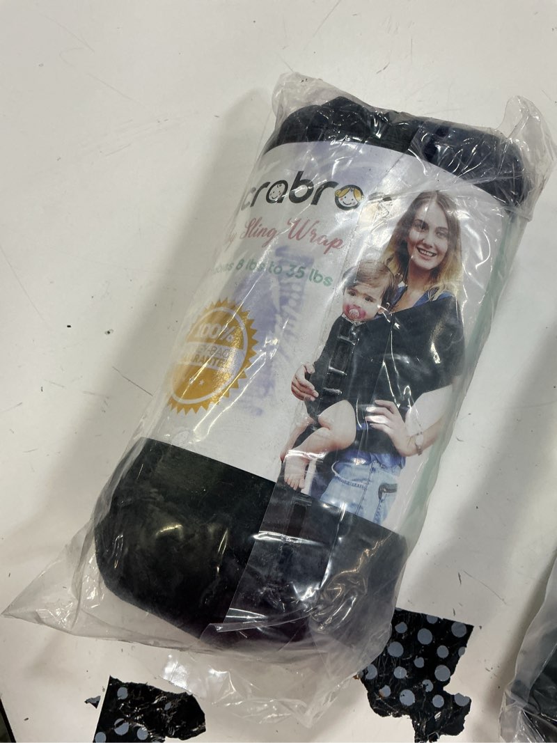 Condition photo showing New/Like New for acrabros baby wrap carrier,hands free baby carrier sling,lightweight,breathable,softness,perfect for newborn infants and babies shower gift,black