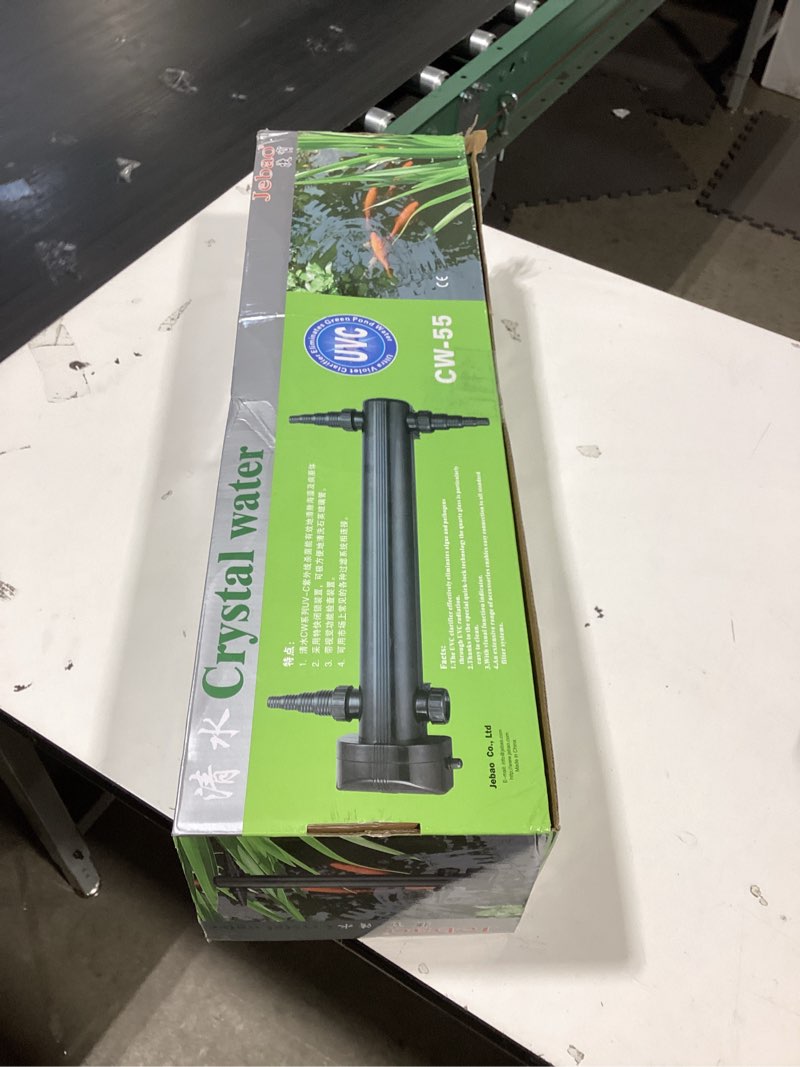 Condition photo showing As Is for jebao cw-36 uv clarifier sterilizer for koi pond aquarium fish tank