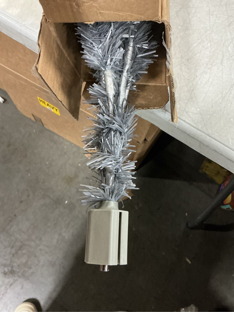Condition photo showing Good Condition for Silver Small Christmas Tree?Mini Artificial Christmas Tree with Lights for Office,Desk,Indoor, Outdo