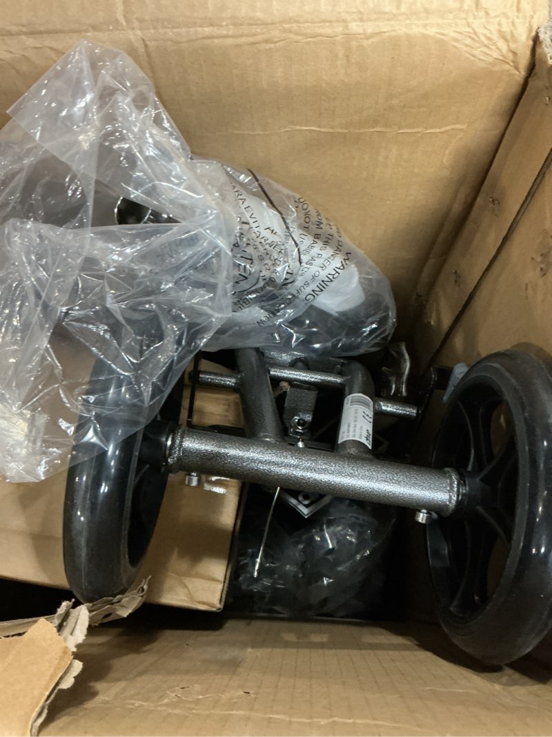 Condition photo showing Good Condition for drive medical 796 adjustable height steerable knee walker knee scooter leg walker crutch alternative, dual pad with basket and hand brake 350 pound weight cap